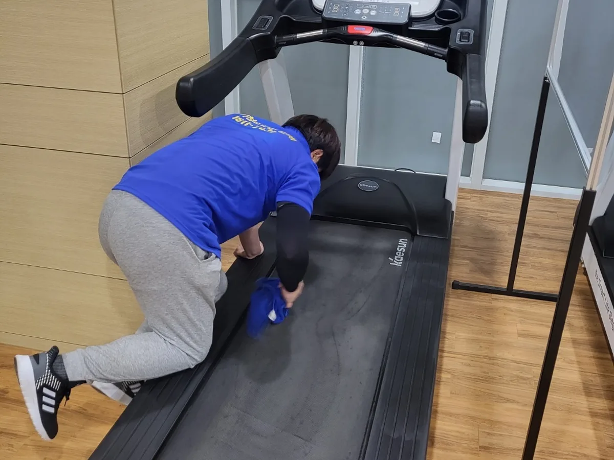 정읍시 삼산동 피트니스 라커 검사실 위생청소 사례 - 행진크린